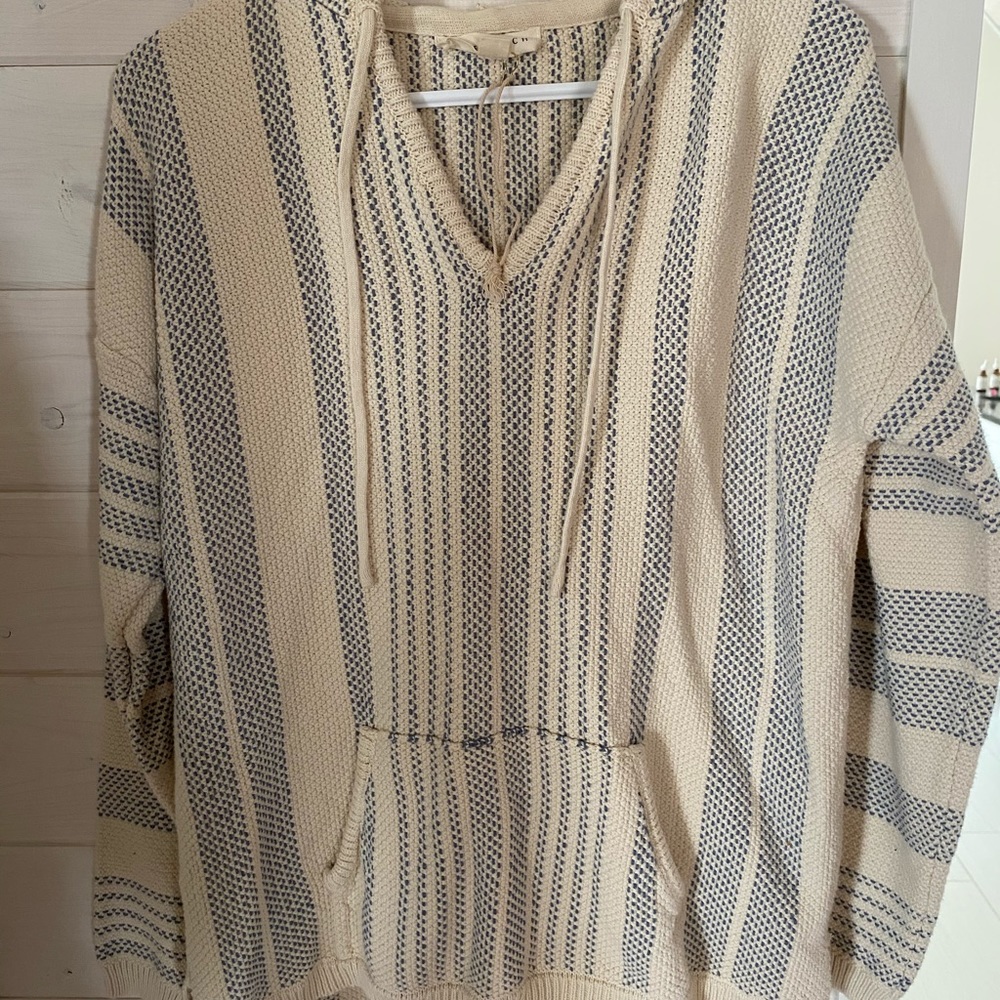 Poncho style sweater